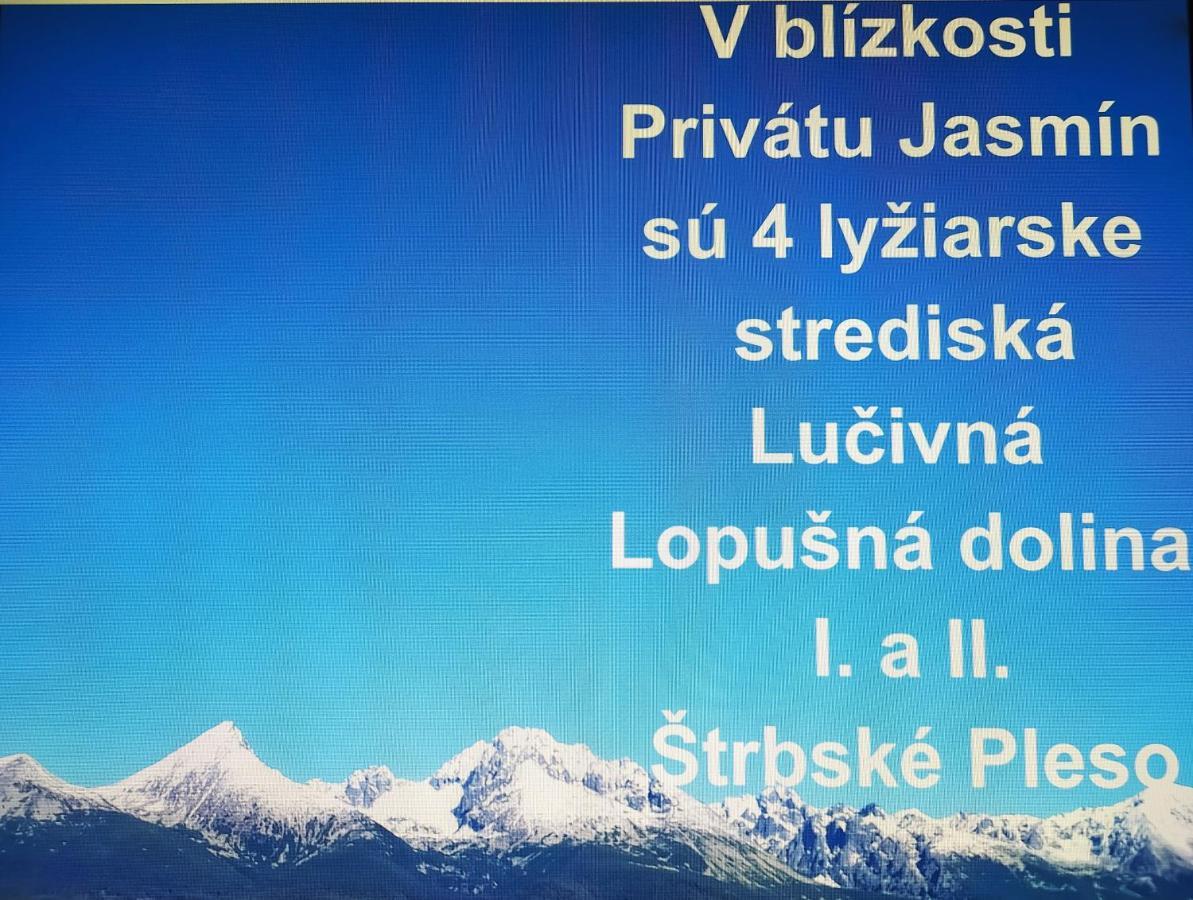 Apartmán Privat Jasmin Mengusovce Exteriér fotografie